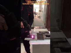 Koffer-Laser-Entrostungsmaschine mit kleinem Laserkopf http://www.questtlaser.com