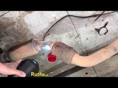 Laserreinigungsmaschine zur Entfernung von Lackölrost am Getriebemotor eines Autos